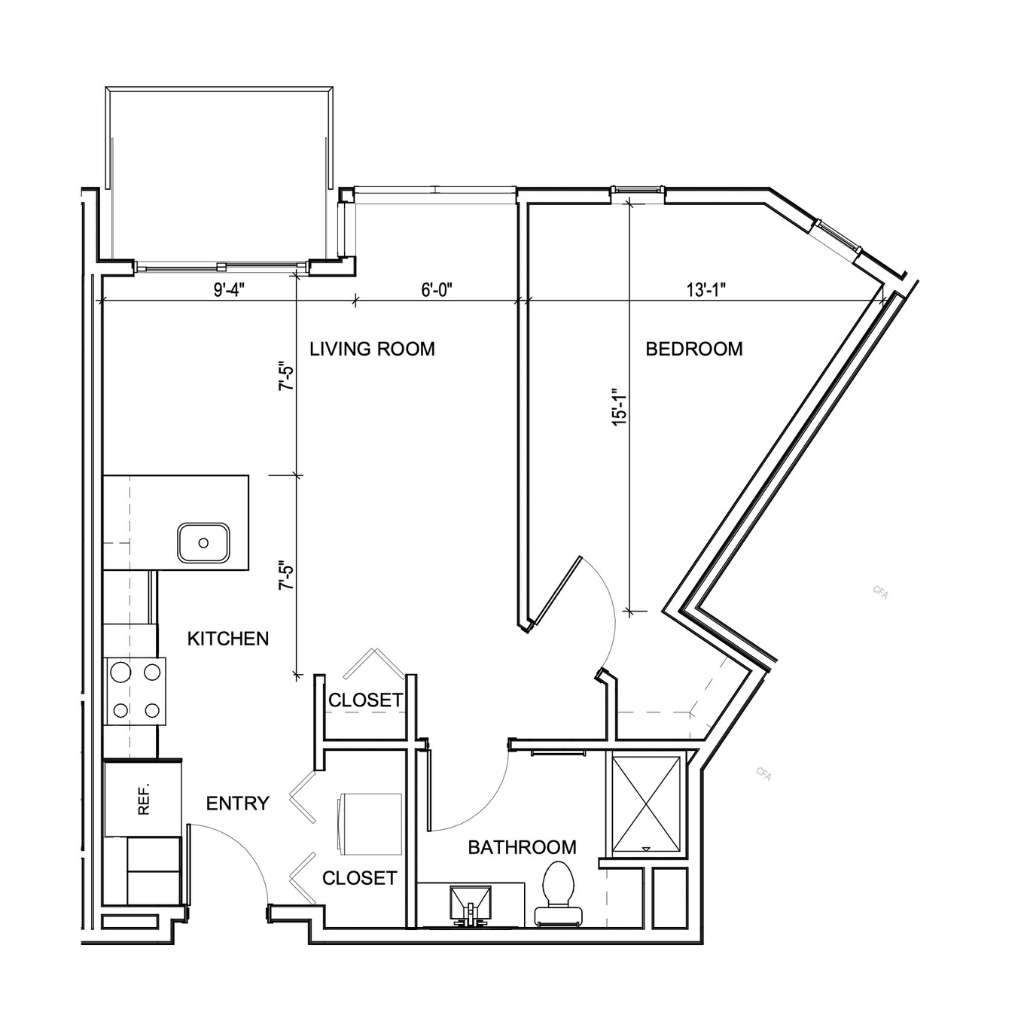 apartment floor plan style 1O the district west bend